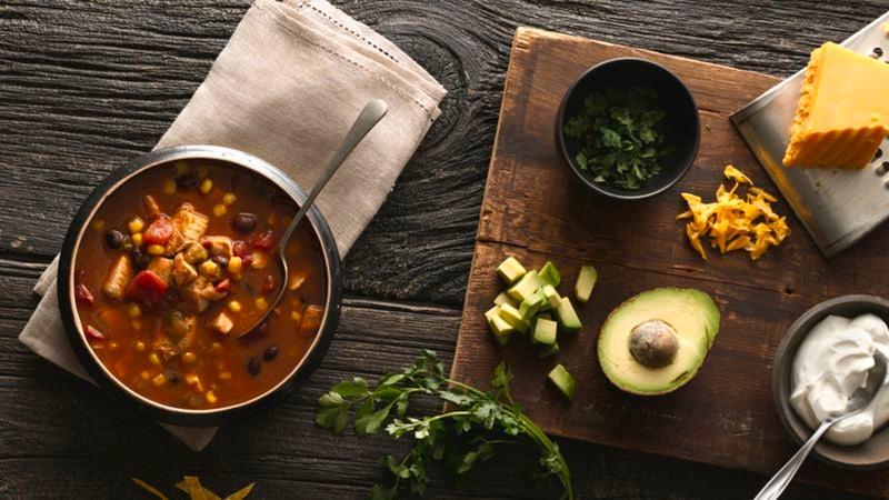 Slow-Cooker Chicken Taco Soup